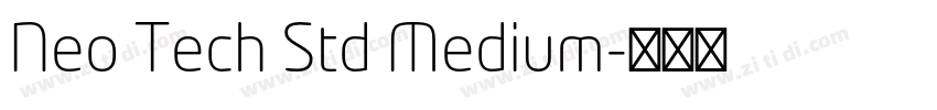 Neo Tech Std Medium字体转换
